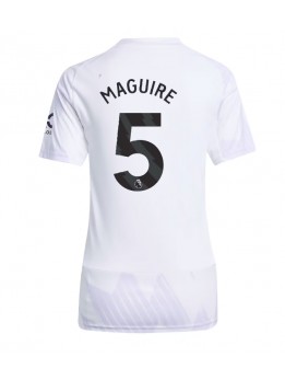 Zenske Futbalové oblečenie Manchester United Harry Maguire #5 2025-26 Krátky Rukáv - Preč Zenske Futbalové oblečenie Manchester United Harry Maguire #5 2025-26 Krátky Rukáv - Preč